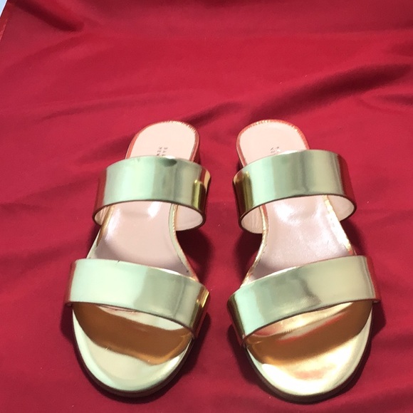 Barneys New York Shoes - Barneys New York gold sandal 37.5 NEW